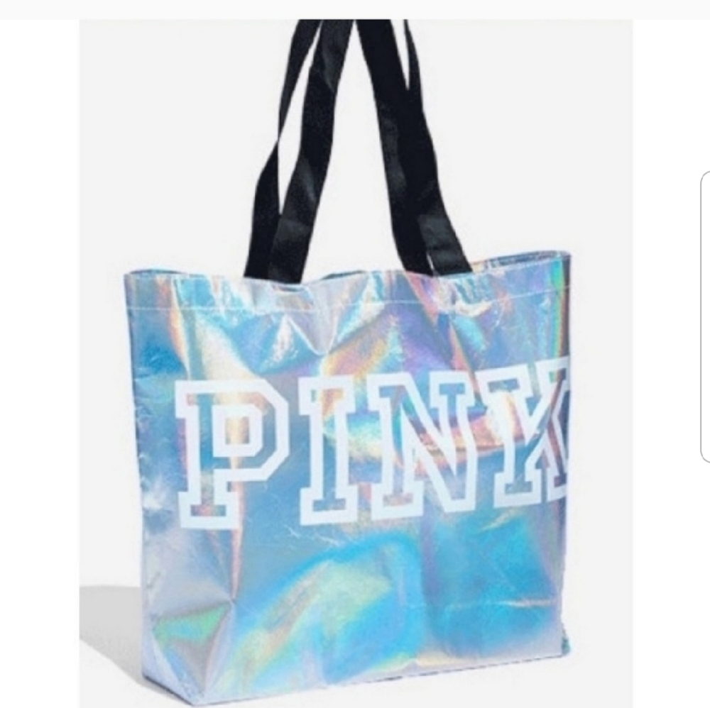 Victoria's Secret PINK Iridescent Tote NWT - Picture 2 of 11